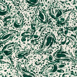 Viskosesatin Paisley - grün