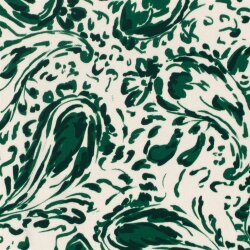 Viskosesatin Paisley - grün