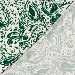 Viskosesatin Paisley - grün