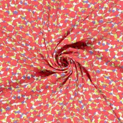 Viskosesatin bunte Tupfen- limette