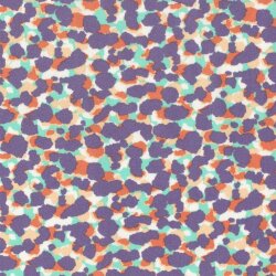 Viskosesatin bunte Tupfen - violett