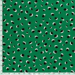 Viskosesatin Flecken - grasgrün