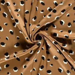 Viskosesatin Flecken - dunkelbeige