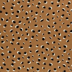 Viskosesatin Flecken - dunkelbeige