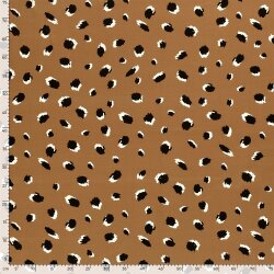 Viskosesatin Flecken - dunkelbeige