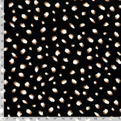 Viskosesatin Flecken  - schwarz
