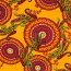 Viskosesatin Paisley Mandala - sonnengelb