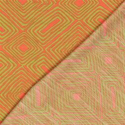 Viskose Nylon Twill Karospirale - altorange