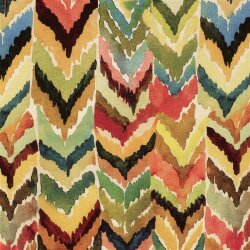 Viskose Nylon Twill ZickZack Streifen - gelb