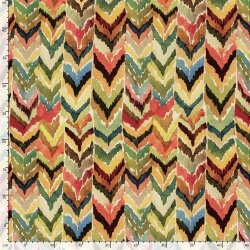 Viskose Nylon Twill ZickZack Streifen - gelb