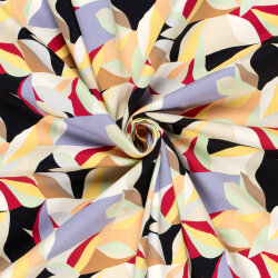 Baumwollsatin bunte Kunst - helllachs