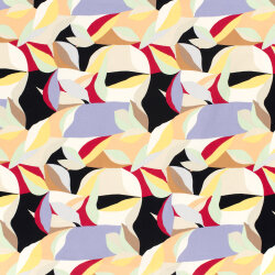 Baumwollsatin bunte Kunst - helllachs