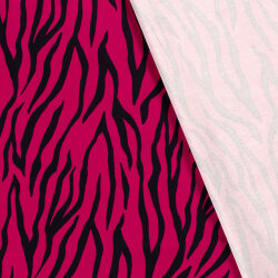 Baumwollsatin Zebrastreifen - dunkelpink