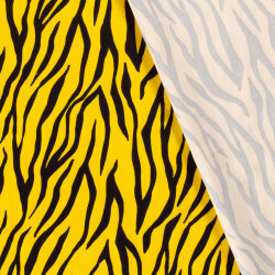 Baumwollsatin Zebrastreifen - gelb