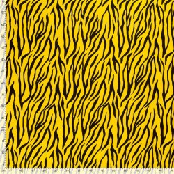 Baumwollsatin Zebrastreifen - gelb