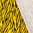 Baumwollsatin Zebrastreifen - gelb