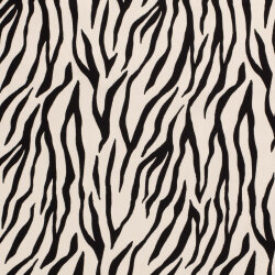 Baumwollsatin Zebrastreifen - hellbeige