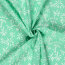 Baumwollpopeline Stretch Blumen - mint