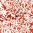 Baumwollpopeline Stretch Blumen - rot