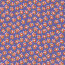 Baumwollsatin Stretch orange Blüten - lavendel
