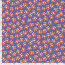 Baumwollsatin Stretch orange Blüten - lavendel