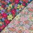 Baumwollsatin Stretch Blumen - FARBE