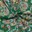 Baumwollsatin Stretch Paisley - wiesengrün