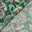 Baumwollsatin Stretch Paisley - wiesengrün