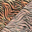 Baumwollpopeline Stretch Tigerstreifen - orange