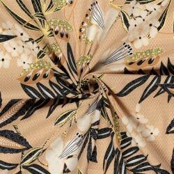 Baumwollpopeline Stretch Blüten - softocker