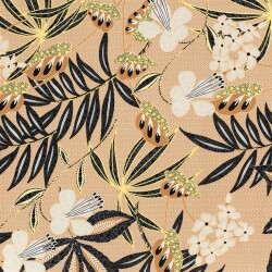 Baumwollpopeline Stretch Blüten - softocker