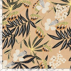 Baumwollpopeline Stretch Blüten - softocker