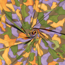 Viskose Jersey Aquarellfelder - limette