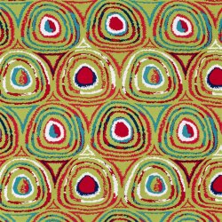 Viskose Jersey bunte Kreise - limette