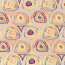 Viskose Jersey bunte Kreise - hellbeige