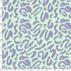 Viskose Jersey Pinselstriche - mint
