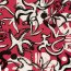 Viskose Jersey florale Formen - himbeerrot