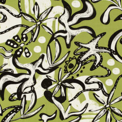 Viskose Jersey Abstrakt - limette