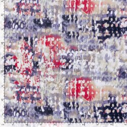 Viskose Jersey bunte Webkunst - lila