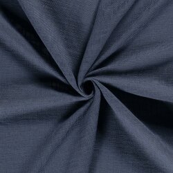 Baumwollstoff Slub Grob Uni - indigo