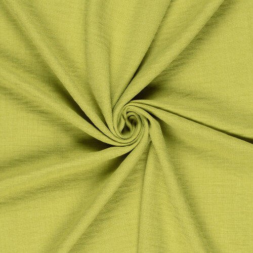 Polyesterstoff Leineoptik - limette