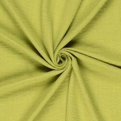 Polyesterstoff Leineoptik - limette