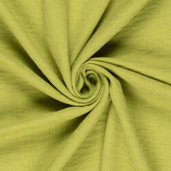 Polyesterstoff Leineoptik - limette