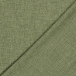 Polyesterstoff Leineoptik - salbei
