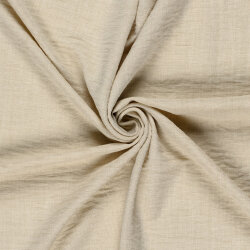 Polyesterstoff Leineoptik - hellbeige
