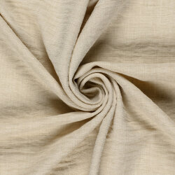 Polyesterstoff Leineoptik - hellbeige