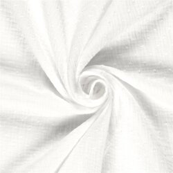 Musselin Bestickte Punkte - creme