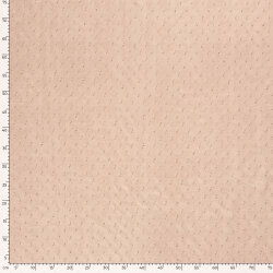 Chiffon Bestickt Punkte Uni  - rosé