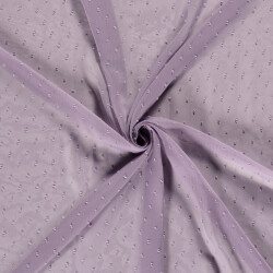 Chiffon Bestickt Punkte Uni  - viola