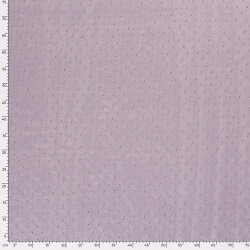 Chiffon Bestickt Punkte Uni  - viola
